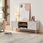 Tv-meubel Starvili 120x40x45 cm beige [en.casa], Huis en Inrichting, Kasten | Dressoirs, Verzenden, Nieuw
