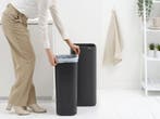 Brabantia Bo Touch Bin - Prullenbak - 30 liter - Mineral, Huis en Inrichting, Verzenden, Zo goed als nieuw