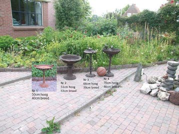 Vogeldrinkbak Vogelbad, Ophalen, Nieuw