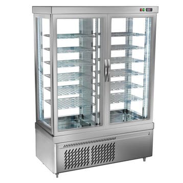 GGM Gastro | Vriesvitrine - panoramisch MARIE - 935 liter -, Verzenden, Nieuw in verpakking, Overige typen