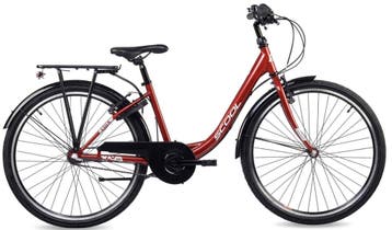 SCOOL chiX Steel 26 Rood - Wit 3-Speed 10+, Verzenden, Nieuw