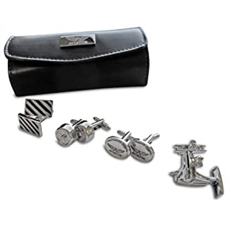 Aviator AVJ3816 manchetknopen Set van 4 paar, Sieraden, Tassen en Uiterlijk, Horloges | Heren
