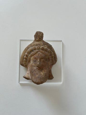 Oud-Grieks, Archaïsche Periode Terracotta Hoofd van Dionysos