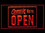 OPEN neon bord lamp LED verlichting reclame lichtbak #27 COM, Verzenden, Nieuw in verpakking