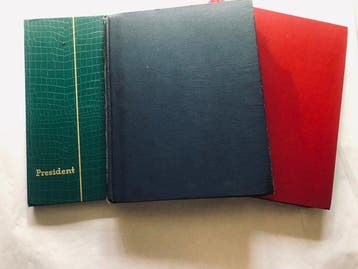 De wereld 1944/1988 - Twee albums met 1100 postzegels uit de, Gestempeld