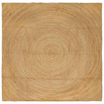 Groot Jute Tapijt 240x240 | 25% Korting | Nu!, Beige, Rond, 200 cm of meer, Ophalen of Verzenden