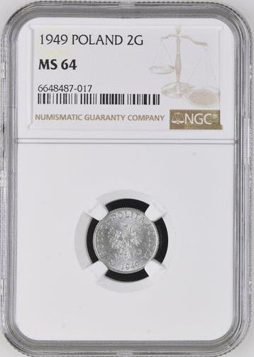 Polen. 2 Grosze 1949 / MS64 (Zonder minimumprijs), Postzegels en Munten