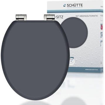 SCHÜTTE WC-Bril 80104 SPIRIT ANTHRAZIT - MDF-Hout - Soft, Verzenden, Nieuw