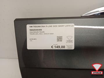 VW Tiguan 5NA 5NN R-Line Side Skirt LR7H Links Voor 5NA85493, Auto-onderdelen, Ophalen, Gebruikt, Voor, Volkswagen