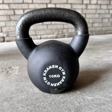 KRAKEN kettlebell 10 kg zwart nieuw in doos, Verzenden, Nieuw