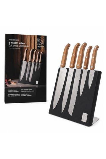 Laguiole - 5 piece Kitchen Knives - including Magnetic Knife