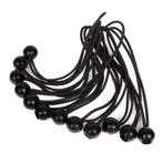 Elastiek Met Bal Zwart - 12 Delig - Spanelastiek - 24cm - Be, Ophalen of Verzenden, Nieuw, Overige typen
