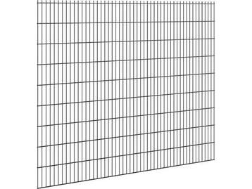Hekwerk Dubbelstaafmat Zwart 250 x 183 cm, Nieuw