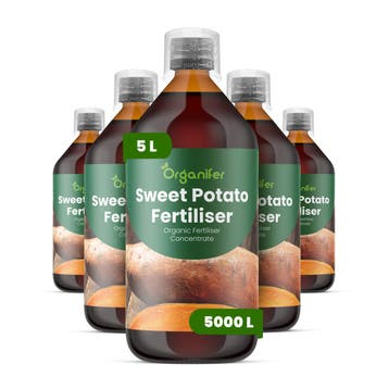 Zoete aardappel Vloeibare meststof - Set 5x1 liter, Verzenden, Mest