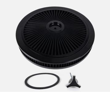 Luchtfilter 14 X 2 inch high flow zwart met zwart filter, Auto-onderdelen, Ophalen of Verzenden, Nieuw