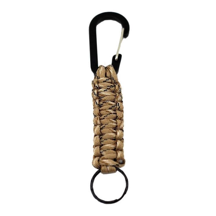 Paracord Sleutelhanger Desert Camo - Karabijn, Sieraden, Tassen en Uiterlijk, Overige Accessoires, Nieuw, Ophalen of Verzenden
