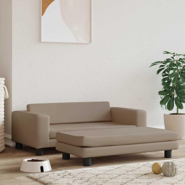 vidaXL Hondenmand met verlengstuk 100x50x30 cm kunstleer, Dieren en Toebehoren, Honden-accessoires, Nieuw, Verzenden