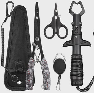 Multifunctionele Visset: RVS Pliers, Lijnknipper & Fish Grip, Verzenden, Nieuw