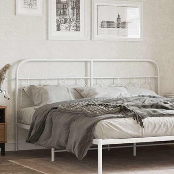 vidaXL Vervangend hoofdbord 183 cm metaal wit, Huis en Inrichting, Slaapkamer | Bedden, Verzenden, Nieuw, Wit, Metaal