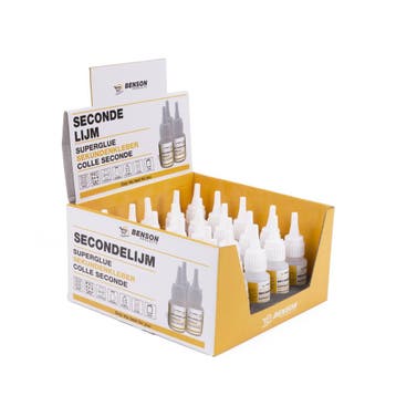 Benson Secondelijm - Snelle hechting - 20 gram - Cyanoacr..., Ophalen of Verzenden, Nieuw