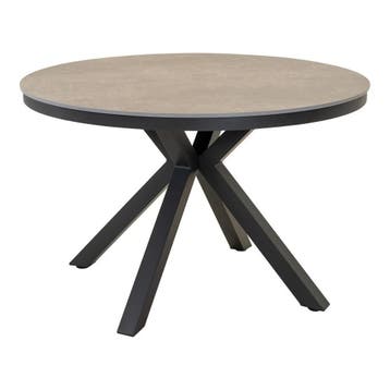 Davos eettafel Ø118 cm - matt antraciet, Ophalen of Verzenden, Nieuw