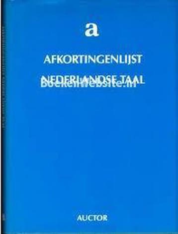 AFKORTINGENLIJST NED.TAAL - Boef 9789071844164, Verzenden, Zo goed als nieuw, Boef