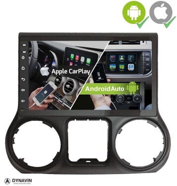 Jeep wrangler radio navigatie Carkit android 15 carplay, Ophalen of Verzenden, Nieuw