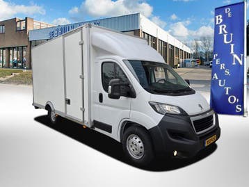 Renault Master / Peugeot Boxer 140 PK Lowliner Laadklep / Op, Stof, Gebruikt, Renault, Wit