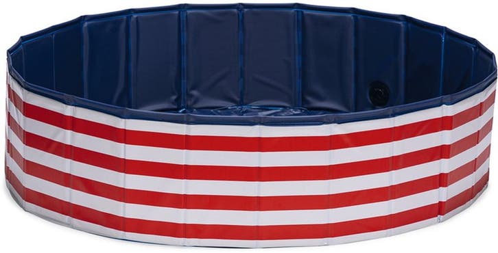 Beeztees Doggy Dip - Hondenzwembad - Rood/Wit - M - dia., Tuin en Terras, Zwembad-toebehoren, Nieuw, Ophalen of Verzenden
