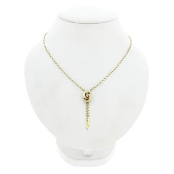 Gouden Cardano schakelketting met vaste hanger en diamant..., Gebruikt, Ophalen of Verzenden, Met edelsteen, Goud