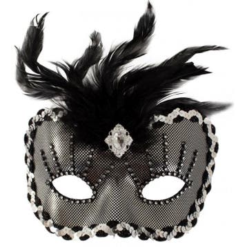 Oogmasker Roma goud of zilver - Zilver, Verzenden, Nieuw