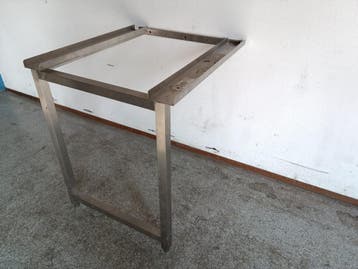 RVS Draagframe voor Koelaggregaat – B74 x D83 x H87 cm, Gebruikt