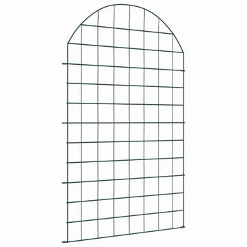 vidaXL Vijverhekken Set 8 st 50 x 80 cm Staal Groen, Verzenden, Nieuw, IJzer