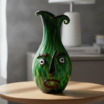 sculptuur, Picasso Style Vase - 34 cm - Glas