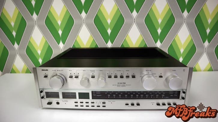 Philips 22AH708 receiver - Gereviseerd - 2 jaar garantie, Audio, Tv en Foto, Versterkers en Receivers, Refurbished, 60 tot 120 watt