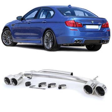Vier uitlaten ombouw set passend voor BMW 5 serie F10 en ..., Verzenden, Nieuw