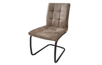 industrieele sledestoel MODENA vintage taupe met decoratieve, Huis en Inrichting, Ophalen of Verzenden, Nieuw