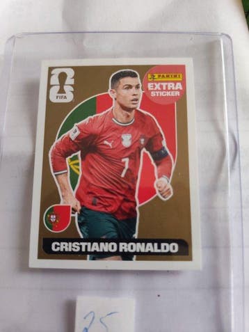 2026 Panini Football Cristiano Ronaldo Gold Extra Sticker, Verzamelen, Nieuw