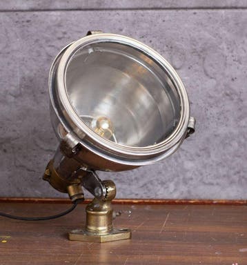 Steel & brass fox desk lamp - Bureaulamp - Staal, Koper,