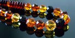 Amber Vintage Zeer Zeldzame facetgeslepen amberketting –, Verzamelen, Mineralen en Fossielen