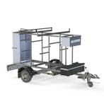 Steigeraanhanger Euroscaffold 250cm x 1350kg Afsluitbaar, Ophalen of Verzenden, Nieuw