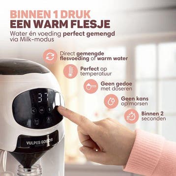 2dekans | Vulpes Goods® BabyCare - Baby Fles Maker, Ophalen of Verzenden, Zo goed als nieuw