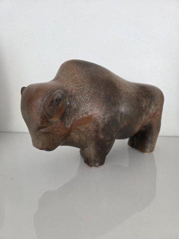 Ruscha - Kurt Tschörner - sculptuur, Vintage Bison/Stier