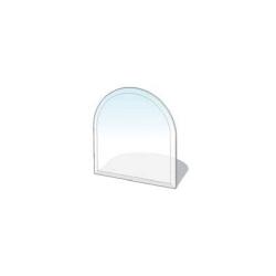 Vloerplaat halfrond 1200x1000mm glas 6mm, Ophalen of Verzenden, Nieuw