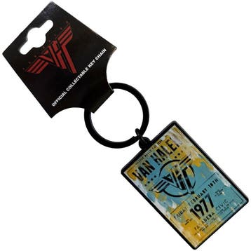 Van Halen Pasadena 77 - Sleutelhanger officiële merchandise, Verzamelen, Muziek, Artiesten en Beroemdheden, Ophalen of Verzenden