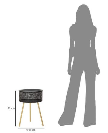 TAFEL ZWARTY CM Ø 35X50, Ophalen of Verzenden, Nieuw