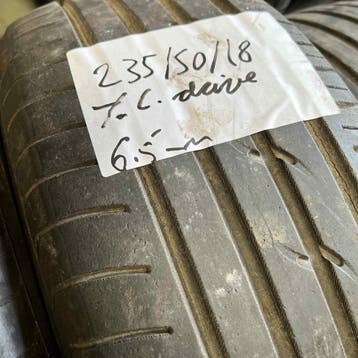 2 x Yokohama C.Drive 235-50-18 Zomerbanden 6,5mm, 18 inch, Gebruikt, Ophalen of Verzenden, 235 mm