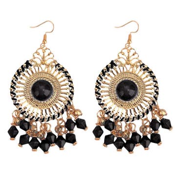 Fako Bijoux - Oorbellen - Bohemian - Boho Delight - Zwart -, Verzenden, Nieuw