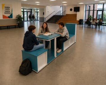 Hubbers EXCLUSIEF DESIGN schoolmeubilair - 353x60 cm, Ophalen of Verzenden, Nieuw
