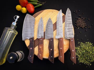 Keukenmes - Kitchen knife set - SA 50 - Staal, Hout,